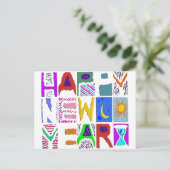 Textentwurf "Happy New Year" Feiertagspostkarte (Stehend Vorderseite)