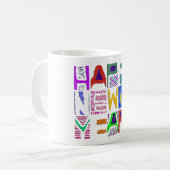 Textentwurf "Happy New Year" Kaffeetasse (Vorderseite Links)