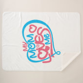 Textentwurf "Meine Mama Lieben für mich" Sherpadecke (Vorderseite (Horizontal))