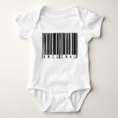 Textentwurf Strichcode ORIGINAL Baby Strampler (Vorderseite)