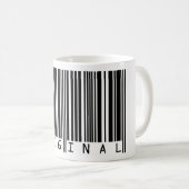 Textentwurf Strichcode ORIGINAL Kaffeetasse (VorderseiteRechts)
