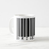 Textentwurf Strichcode ORIGINAL Kaffeetasse (Vorderseite Links)