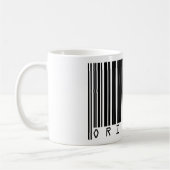 Textentwurf Strichcode ORIGINAL Kaffeetasse (Links)