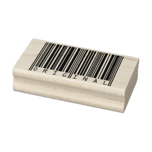 Textentwurf Strichcode ORIGINAL Kautschuk Briefmar Gummistempel