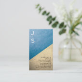 Textentwurf Vertikaler Lederfarbblock Visitenkarte (Stehend Vorderseite)