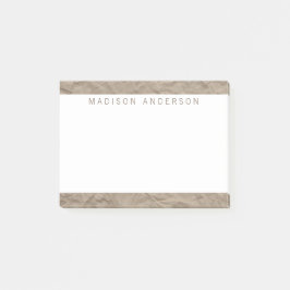 Textepapier | Minimalistisch modern Personalisiert Post-it Klebezettel