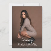 Texteüberlagerter Abschluss für Individuelle Name  Ankündigung (Vorderseite)