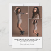 Texteüberlagerter Abschluss für Individuelle Name Ankündigung (Rückseite)