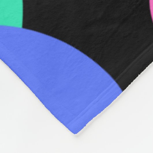 Textfeld Abstraktes Muster Fleecedecke (Ecke)