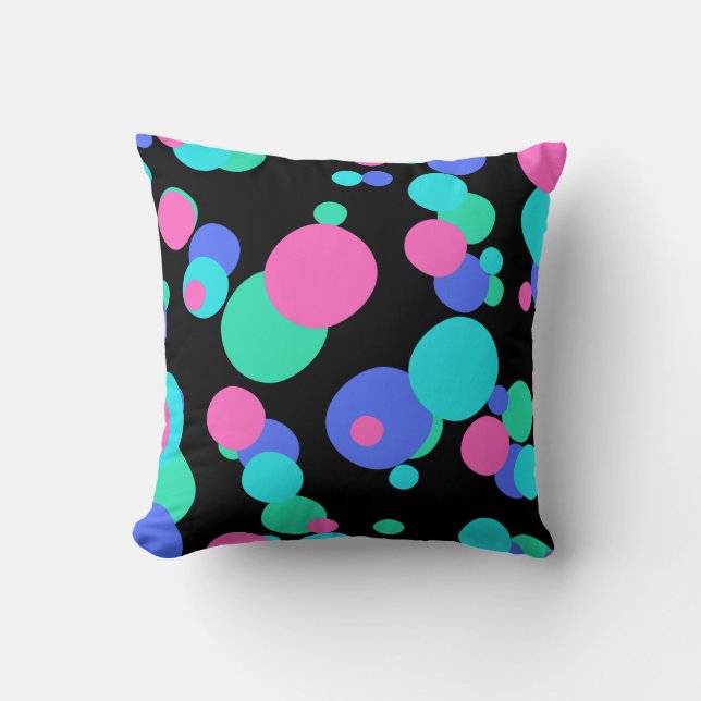 Textfeld Abstraktes Muster Kissen (Vorderseite)