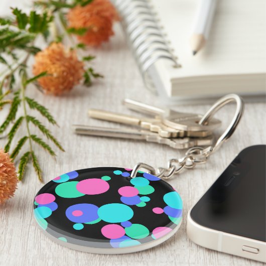 Textfeld Abstraktes Muster Schlüsselanhänger (Vorderseite rechts)