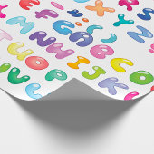 Textfeld Alphabet Geschenkpapier