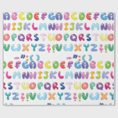 Textfeld Alphabet Geschenkpapier (Flach)