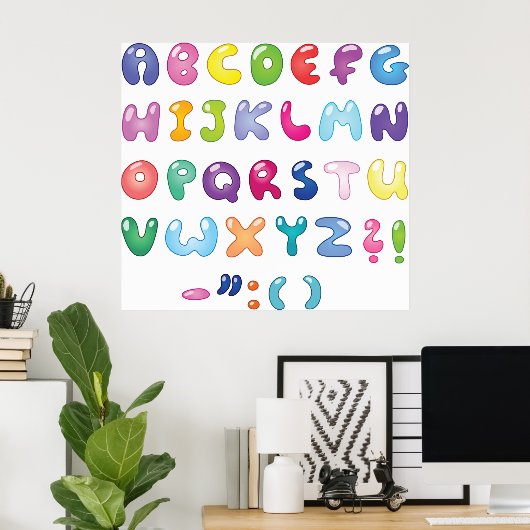 Textfeld Alphabet Poster (Heimbüro)