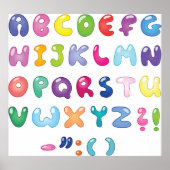 Textfeld Alphabet Poster (Vorne)