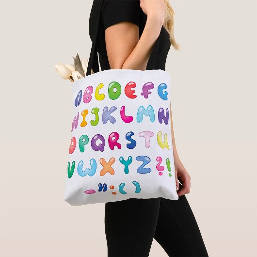Textfeld Alphabet Tasche
