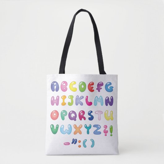 Textfeld Alphabet Tasche (Vorderseite)