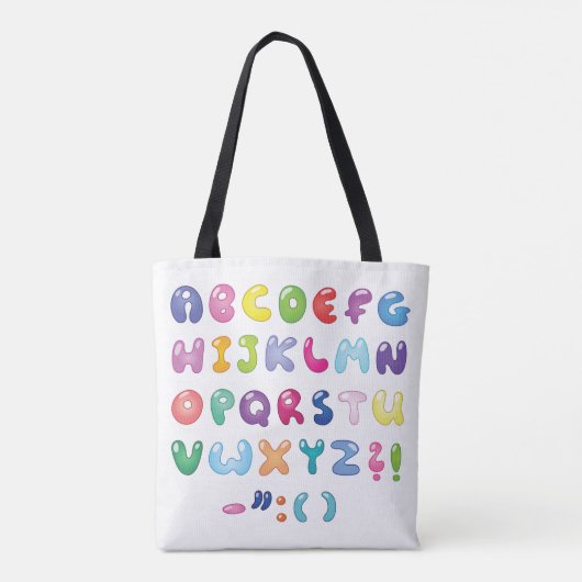 Textfeld Alphabet Tasche (Rückseite)