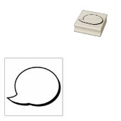 Textfeld Blase - Rede - Rechts Gummistempel (Stempel)