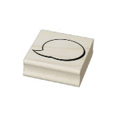 Textfeld Blase - Rede - Rechts Gummistempel (Stempel)