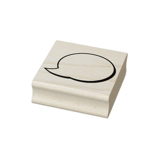 Textfeld Blase - Rede - Rechts Gummistempel (Stempel)