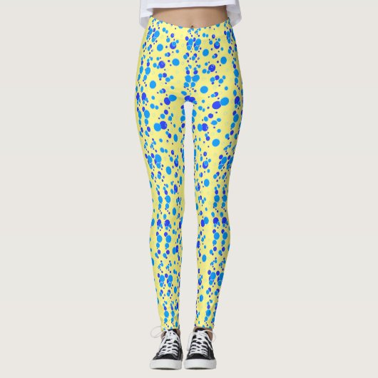 Textfeld C01.blue LYellow BG Leggings (Vorderseite)