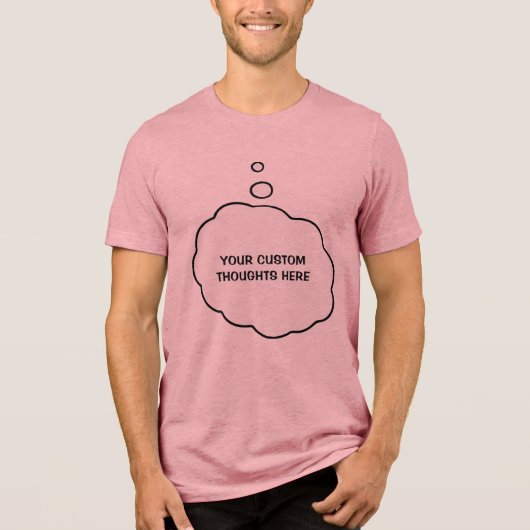 Textfeld für benutzerdefinierte Ansicht Tri-Blend Shirt (Vorderseite)