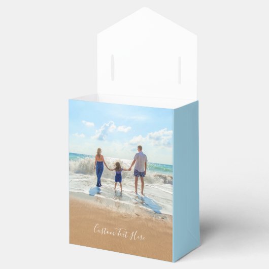 Textfeld für benutzerdefinierte Fotos mit Ihren Fo Geschenkschachtel (Geöffnet)