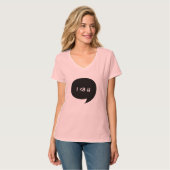 Textfeld für Comic mit benutzerdefiniertem Text T-Shirt (Vorderseite Vollansicht)