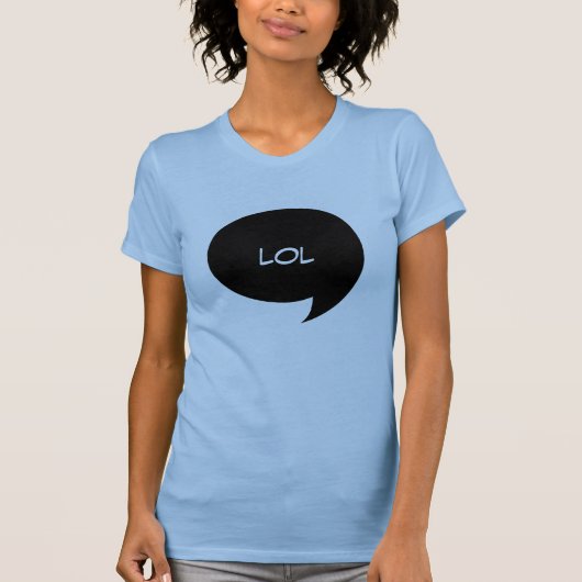 Textfeld für Comic mit benutzerdefiniertem Text T-Shirt (Vorderseite)