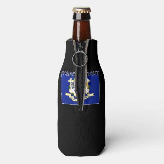 Textfeld für den Staat Connecticut Flaschenkühler (Flasche Rückseite)