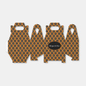 Textfeld für Muster mit brauner und schwarzer Geom Geschenkschachtel (Ungefaltet)