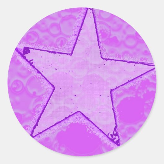 Textfeld GUM-Star-Aufkleber Runder Aufkleber (Vorderseite)