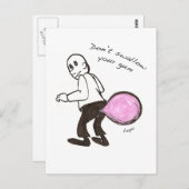 Textfeld Hintern Postkarte (Vorne/Hinten)