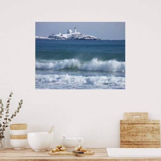 Textfeld Leuchtturm 2 Poster (Küche)