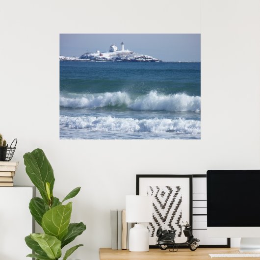 Textfeld Leuchtturm 2 Poster (Heimbüro)