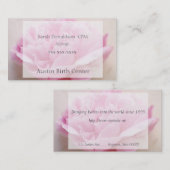 Textfeld "Peony Cloup" Visitenkarte (Vorne/Hinten)