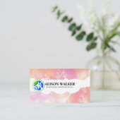 Textfeld | Reinigungs-Icons Visitenkarte (Stehend Vorderseite)