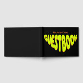 Textfeld Retro gelb Gästebuch (Voll)