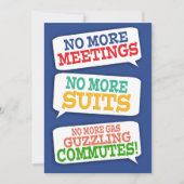 Textfeld Ruhestand-Party Einladung (Vorderseite)