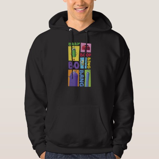 Textfeld "Storybots" Hoodie (Vorderseite)
