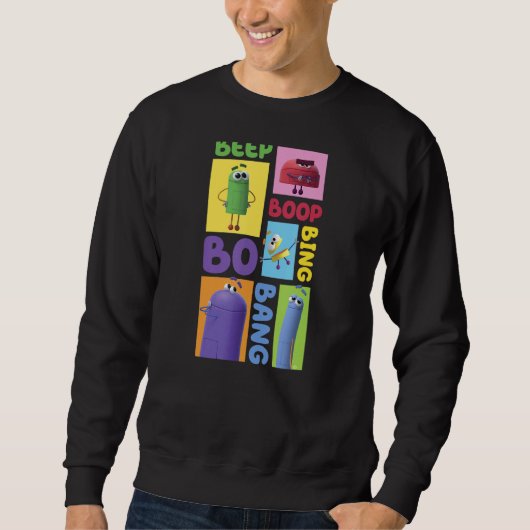 Textfeld "Storybots" Sweatshirt (Vorderseite)