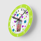 Textfeld Tee - Blase Hintergrund Uhr (Winkel)