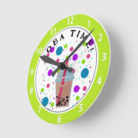 Textfeld Tee - Blase Hintergrund Uhr (Winkel)