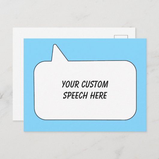 Textfeld und Farbe Postkarte (Vorne/Hinten)