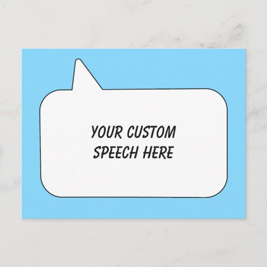 Textfeld und Farbe Postkarte (Vorderseite)