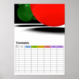 Textfeld / Zeitplan Poster