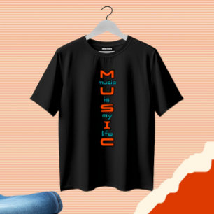 Textgestaltung für Musik T-Shirt