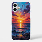 Textierte Abstrakte Kunst Case-Mate iPhone Hülle (Rückseite)