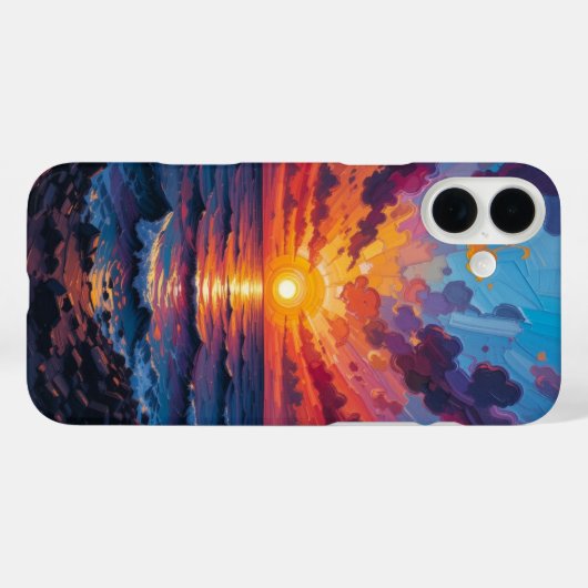 Textierte Abstrakte Kunst Case-Mate iPhone Hülle (Rückseite (Horizontal))